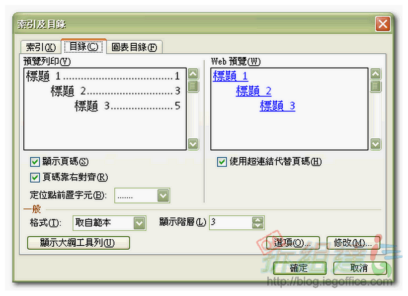 office-word-自動目錄編輯 office-word-自動目錄編輯
